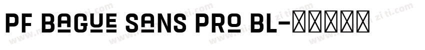 PF Bague Sans Pro Bl字体转换